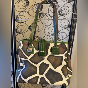 Dooney & Bourke Giraffe Canvas Shoulder Tote